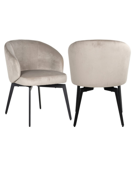 Стул Amphara Khaki velvet (арт.S4594) Richmond