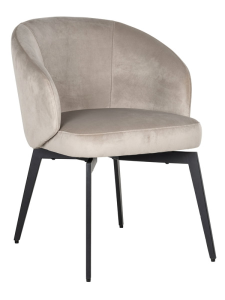 Стул Amphara Khaki velvet (арт.S4594) Richmond