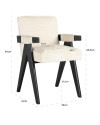 Стул Cooper White chenille (арт.S4705) Richmond