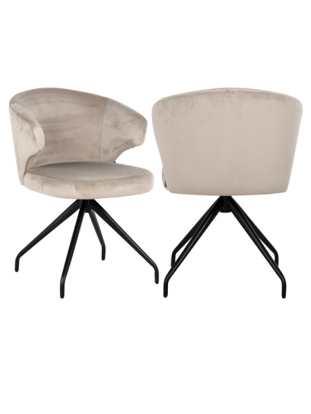 Swivel Chair Milly Khaki velvet (арт.S4723) Richmond