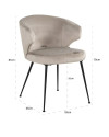 Стул Xandra Khaki velvet (арт.S4724) Richmond