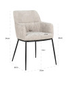 Chair Bella Natural renegade (арт.S4725) Richmond