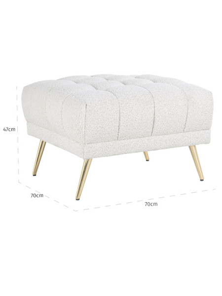 Пуф Huxley white boucle (арт.S5124) Richmond