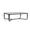 Coffee Table Monfort black 120x80cm (арт.6442) Richmond