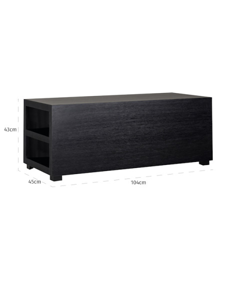 Придиванный столик Oakura Black 104x45cm (арт.6524) Richmond