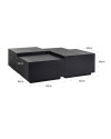 Кофейные столики Tetrad Black 130x130cm (арт.6531) Richmond