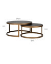 Кофейные столики Blackbone brass Ø90cm (арт.7375) Richmond