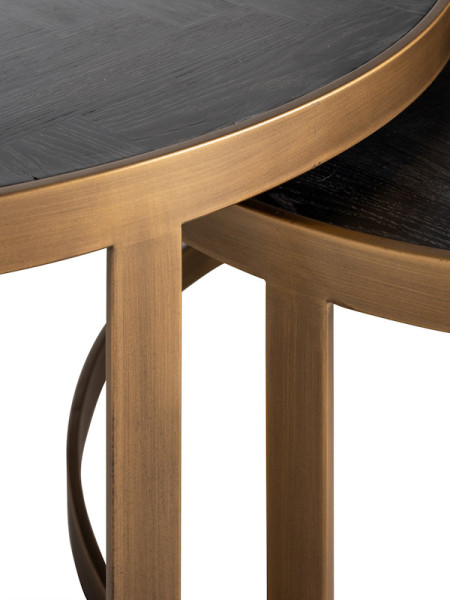 Кофейные столики Blackbone brass Ø90cm (арт.7375) Richmond