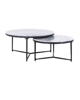 Кофейные столики Steel Smith black Ø90cm (арт.7603)