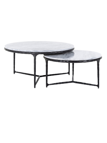 Кофейные столики Steel Smith black Ø90cm (арт.7603) Richmond