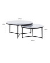 Кофейные столики Steel Smith black Ø90cm (арт.7603) Richmond