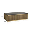 Кофейный столик Ironville gold 140x80cm (арт.7604) Richmond