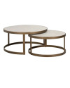 Кофейные столики Whitebone brass Ø90cm (арт.7792) Richmond