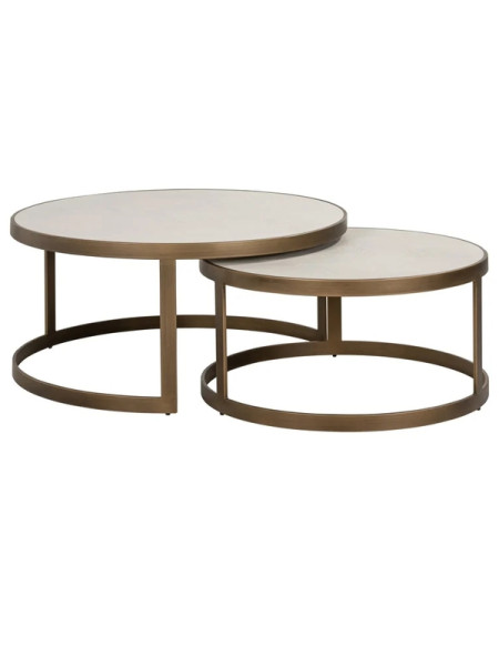 Кофейные столики Whitebone brass Ø90cm (арт.7792) Richmond