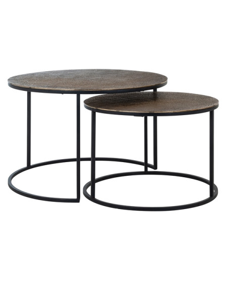 Кофейные столики Arsenio brushed gold Ø75cm (арт.825120) Richmond