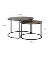 Кофейные столики Arsenio brushed gold Ø75cm (арт.825120) Richmond