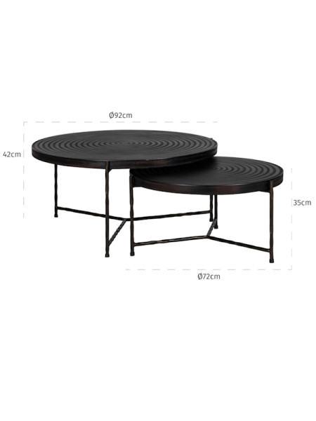 Кофейные столики Ventana Ø92cm (арт.825141) Richmond