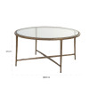 Кавовий столик Freya brushed gold Ø87cm (арт.825153) Richmond