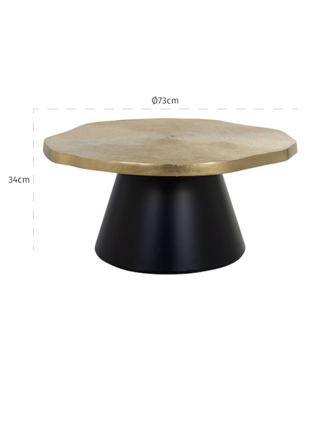 Кофейный столик Sassy brushed gold Ø73cm (арт.825155) Richmond