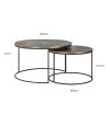 Кофейные столики Tulum Ø80cm (арт.825194) Richmond
