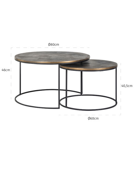Кофейные столики Tulum Ø80cm (арт.825194) Richmond