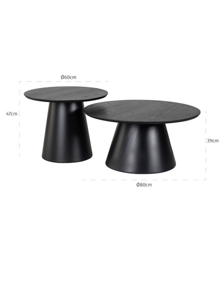 Кофейные столики Jazz Ø80cm (арт.825203) Richmond