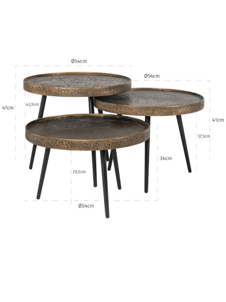 Кофейные столики Luton Ø54cm (арт.825208) Richmond