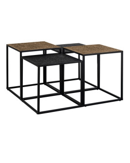 Кофейные столики Ely black/gold Ø80cm (арт.825210)