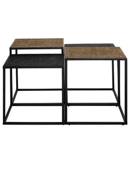 Кофейные столики Ely black/gold Ø80cm (арт.825210) Richmond