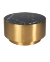 Кофейный столик Cossai gold Ø80cm (арт.9469) Richmond