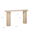 Console Table La Cantera oval 160х38cm (арт.7669) Richmond