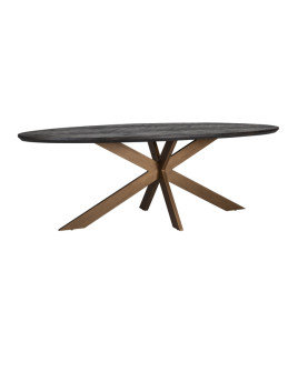 Dining Table Blackbone brass 230x100cm (арт.7378)