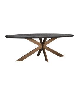 Dining Table Blackbone brass 260x120cm (арт.7380)