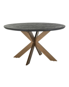 Dining Table Blackbone brass Ø140cm (арт.7381)
