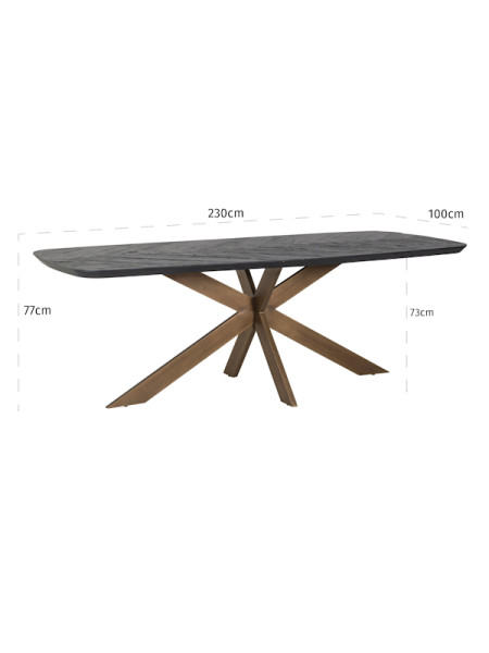 Dining Table Hayley 280x110cm (арт.7721) Richmond