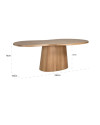 Обеденный стол Riva 230x110cm (арт.8562) Richmond
