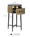 Столик Ironville gold Ø40cm (арт.7605) Richmond