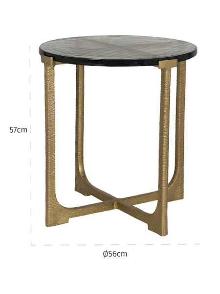 Side Table Vixen brushed gold Ø56cm (арт.825150) Richmond