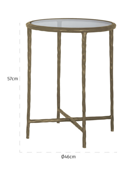 Side Table Freya brushed gold Ø46cm (арт.825152) Richmond