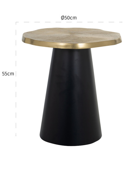 Столик Sassy brushed gold Ø50cm (арт.825154) Richmond