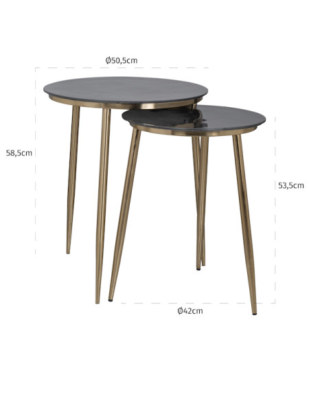 Side Tables Finley Ø50cm (арт.825168) Richmond