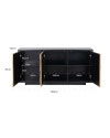 Sideboard Esher black 160x40cm (арт.7584) Richmond