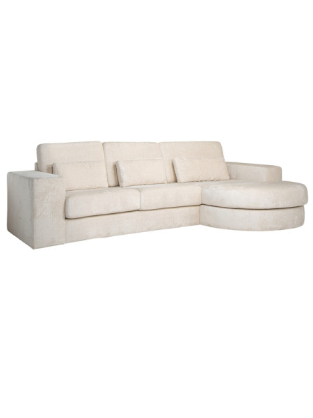 Sofa Felix lounge right white chenille 300x160cm (арт.LCHRL) Richmond