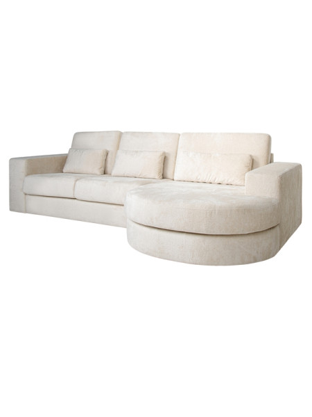 Sofa Felix lounge right white chenille 300x160cm (арт.LCHRL) Richmond