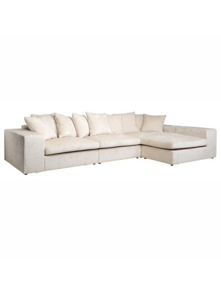Диван Alcazar lounge left/right white chenille 360x200cm (арт.S5135) Richmond