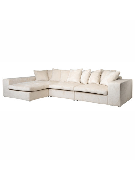 Диван Alcazar lounge left/right white chenille 360x200cm (арт.S5135) Richmond