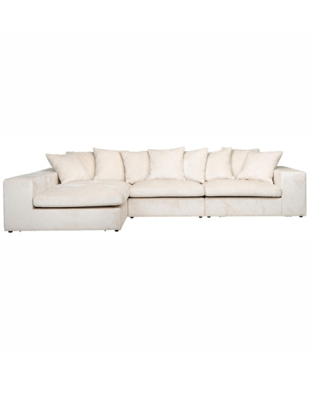 Диван Alcazar lounge left/right white chenille 360x200cm (арт.S5135) Richmond