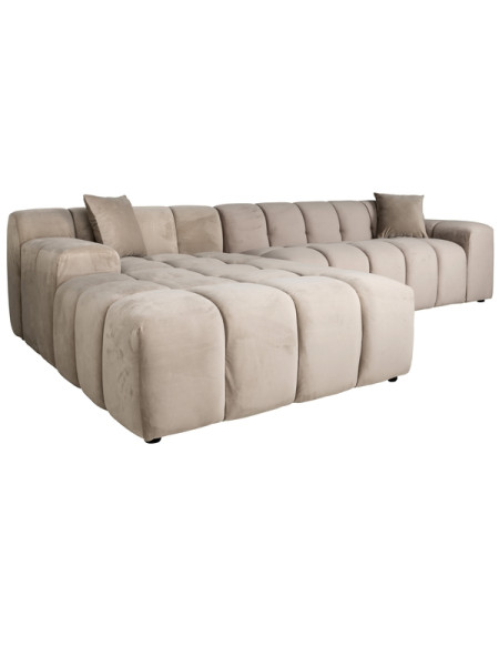 Corner sofa Cube khaki velvet 325x195cm (арт.S5136) Richmond
