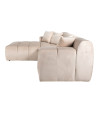 Corner sofa Cube sand velvet 325x195cm (арт.S5136) Richmond