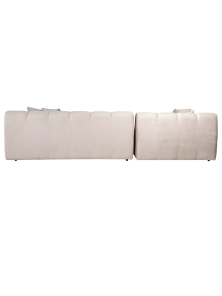 Corner sofa Cube sand velvet 325x195cm (арт.S5136) Richmond